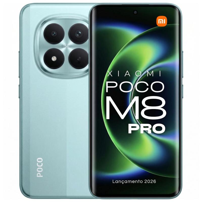 Xiaomi POCO M8 PRO 5G lançamento 2026 NFC 256GB 120Hz Amoled 50MP